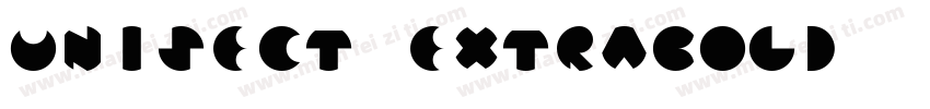 Unisect ExtraBold字体转换